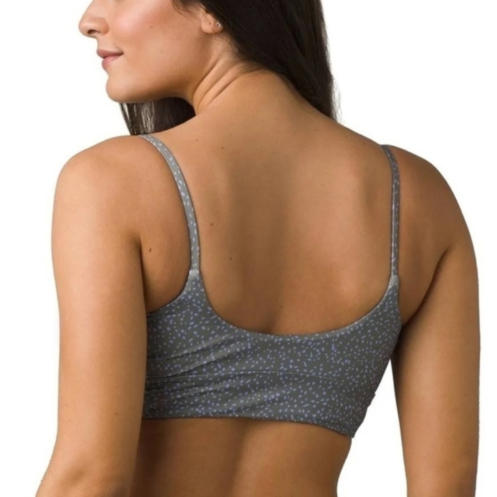 NWT Prana Willow Falls Reversible Bikini Top Army Spots  Swim UPF 50+ - Picture 5 of 8